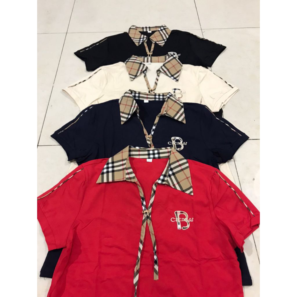 Kaos kerah import wanita