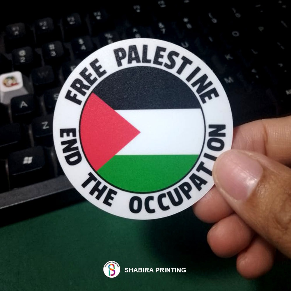 

Stiker Free Palestine Tahan Air Waterproof Anti Gores Bahan Vinil