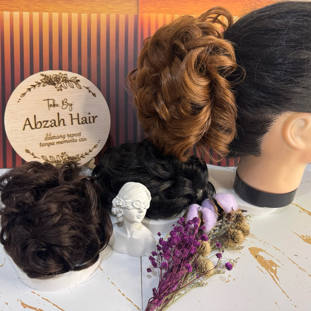 Sirkam Rambut Jamur Messy Curly | Sanggul Cakar | Sirkam Korea