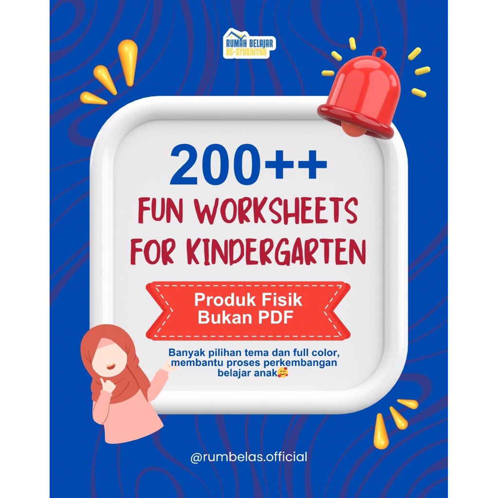 

Lembar Aktivitas Anak Lembar - Belajar Seri Umum - Worksheet Anak Islam - Banyak Pilihan Tema - 200+++ Lebih Lembar