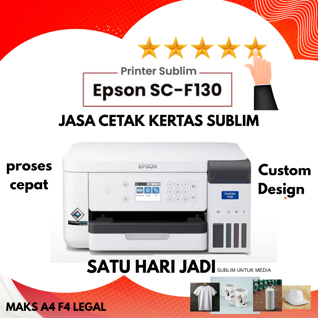 ( SATU HARI JADI ) JASA CETAK KERTAS SUBLIM A4 / Jasa Print Sublim