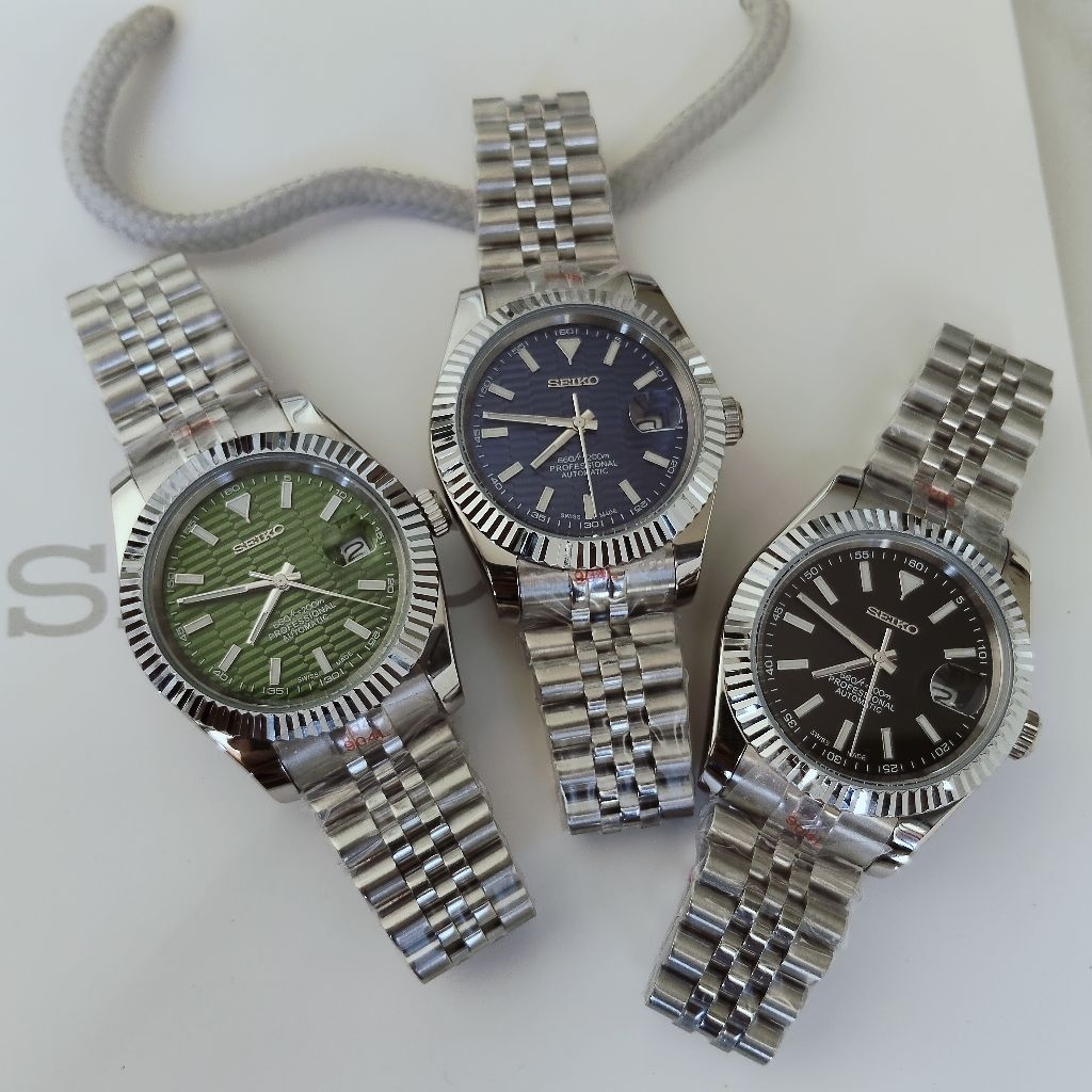 SeikoMod Seiko Datejust, Jam Tangan Pria Automatic Free Box Ori