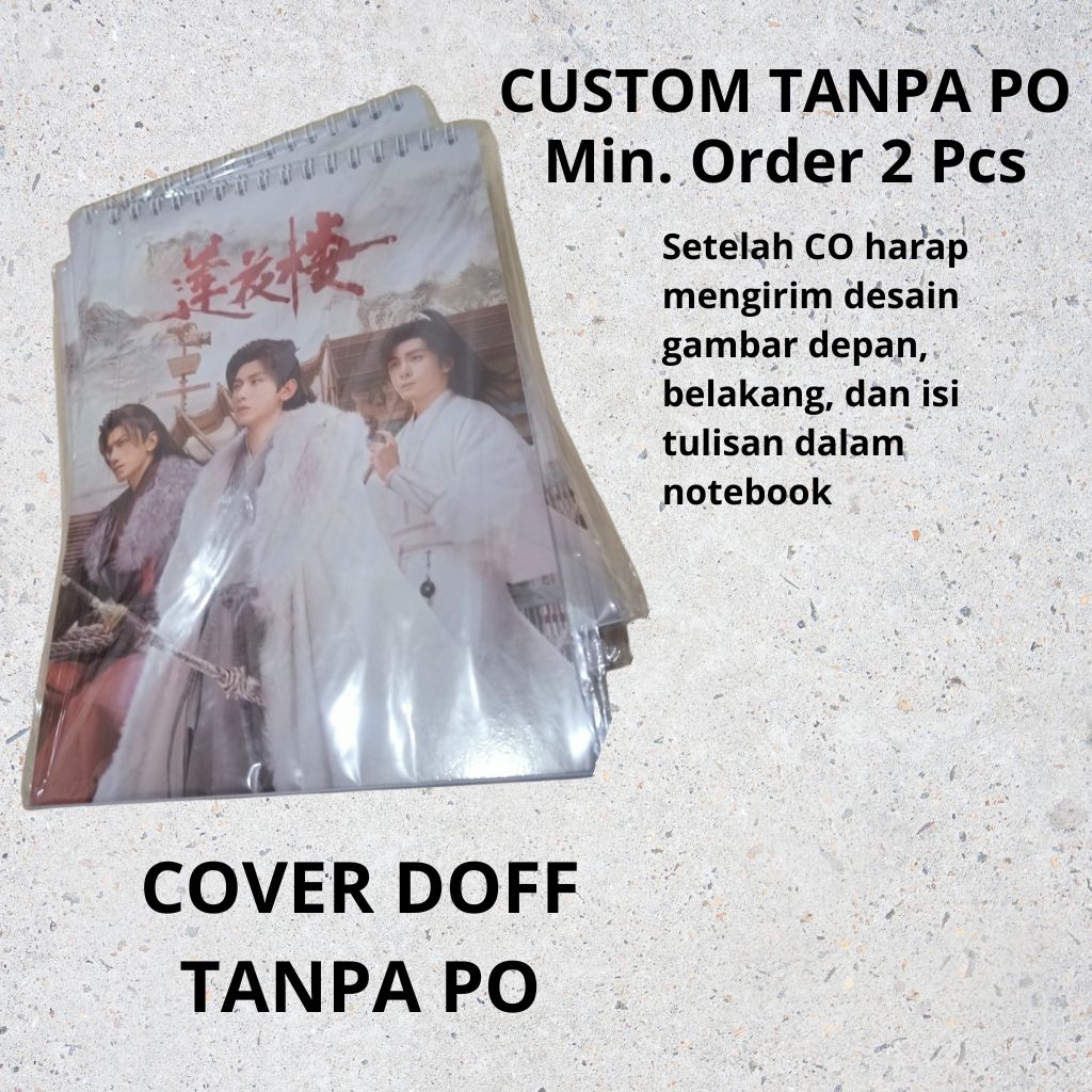

NOTEBOOK CUSTOM CHINA/LAINNYA A5 BURU-BURU TANPA PO