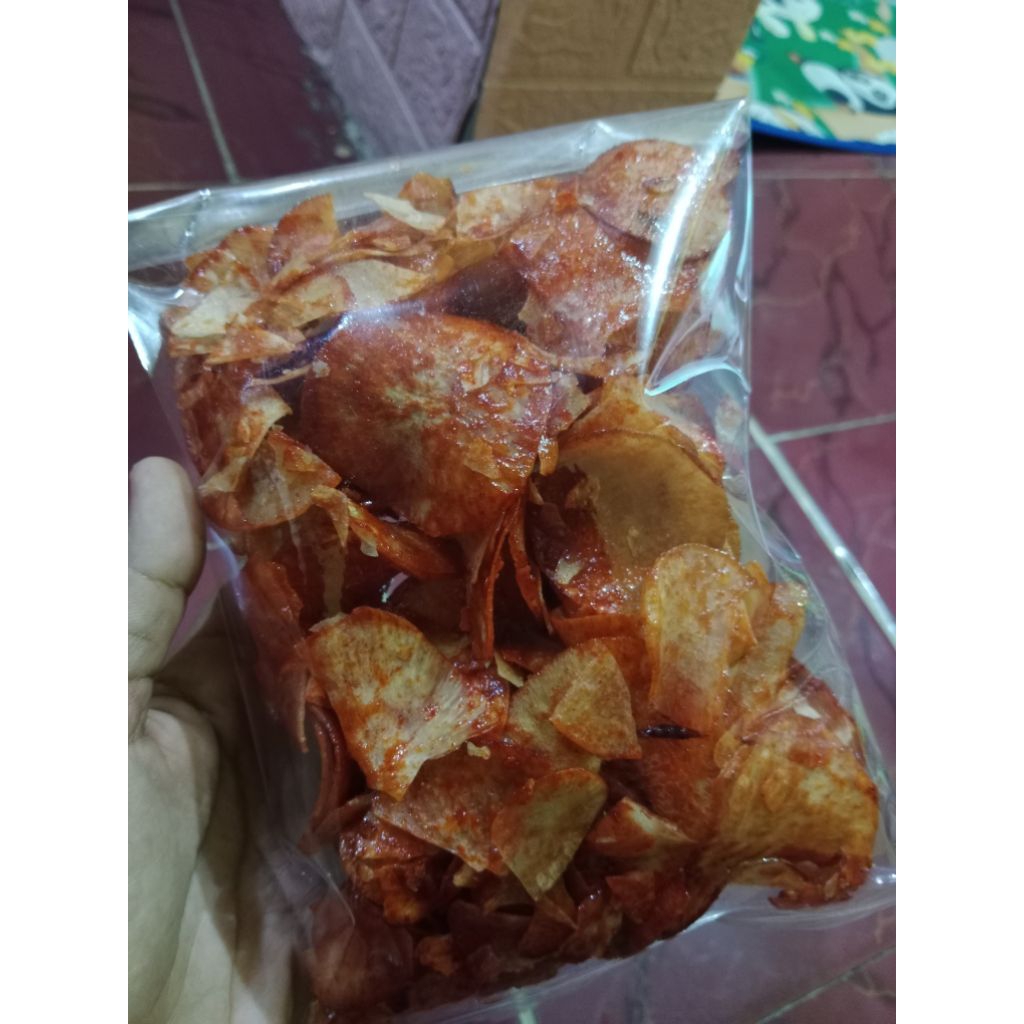 

kripik singkong pedas manis dan original