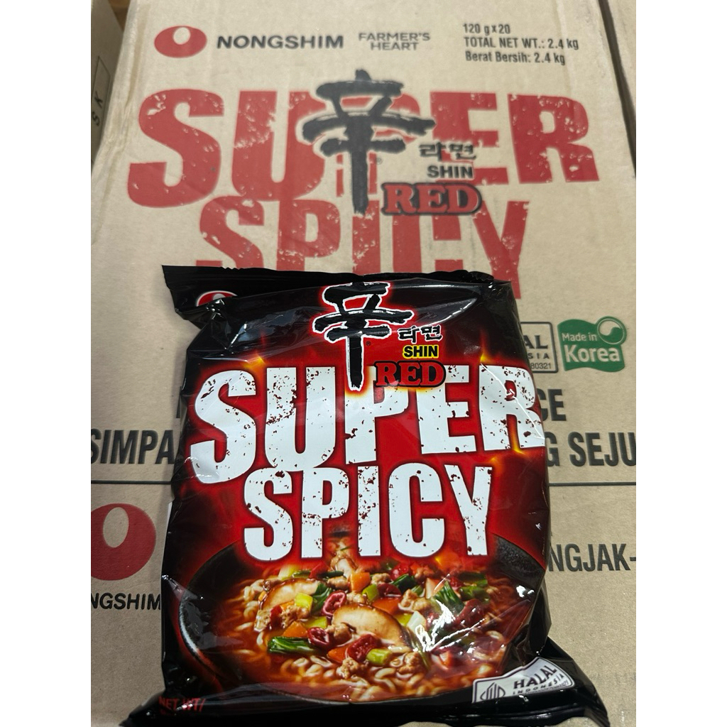 

shin ramyun red super spicy korea