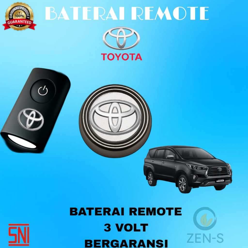 Baterai Batu Remote Mobil TOYOTA INNOVA REBORN Battery Remote TOYOTA INNOVA REBORN ORIGINAL Batre