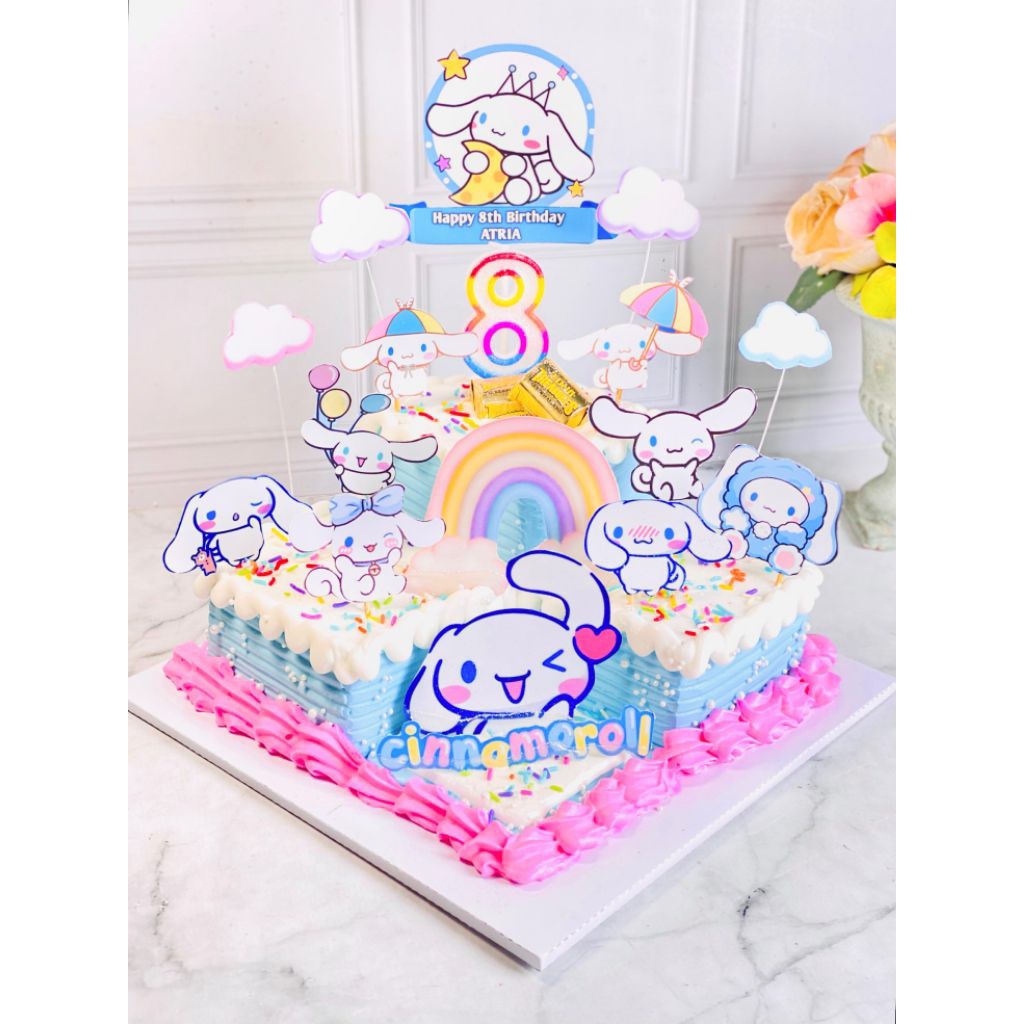 

kue ulang tahun anak birthday cinamoroll topper cake