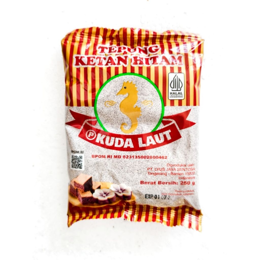 

Tepung ketan hitam Kuda Laut 250gr