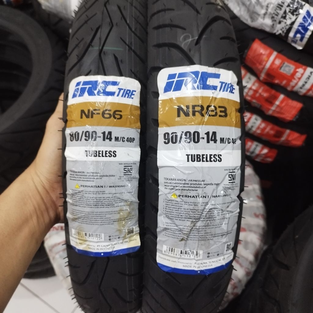 BAN IRC TUBLES 80/90-14, 90/90-14 ORIGINAL BEAT, VARIO, MIO ORIGINAL 100% + pentil