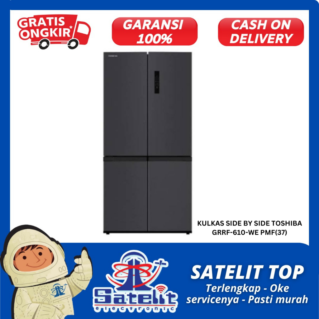 KULKAS SIDE BY SIDE TOSHIBA GRRF-610-WE PMF(37)