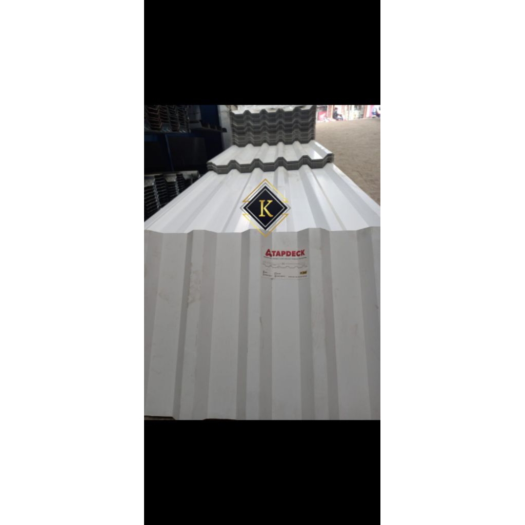 ATAP UPVC ATAPDECK 830 X 10MM PANJANG 12 METER GELOMBANG SAMA DENGAN ALDERON 830 TWINWALL DOUBLE LAY