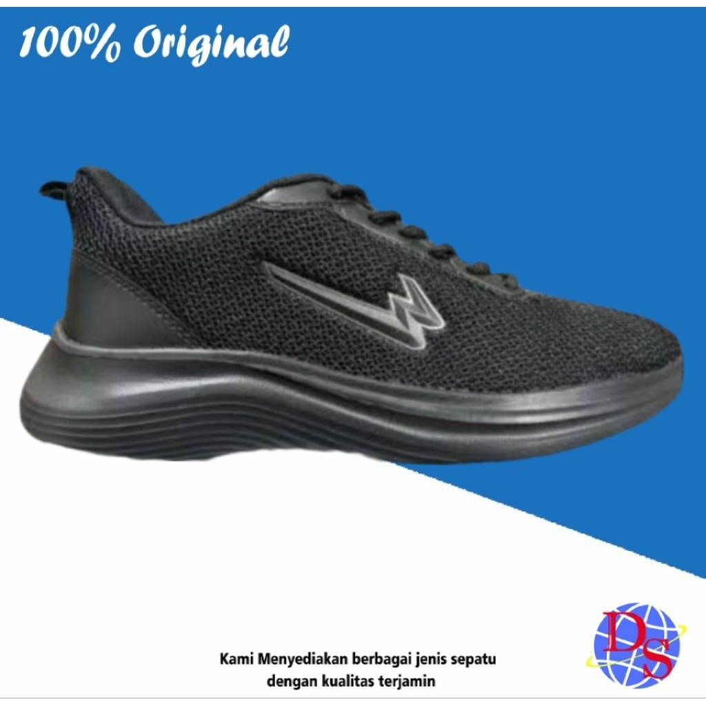 Sepatu Sneakers Pria Eagle Retry Full Hitam Sepatu Sneakers Pria