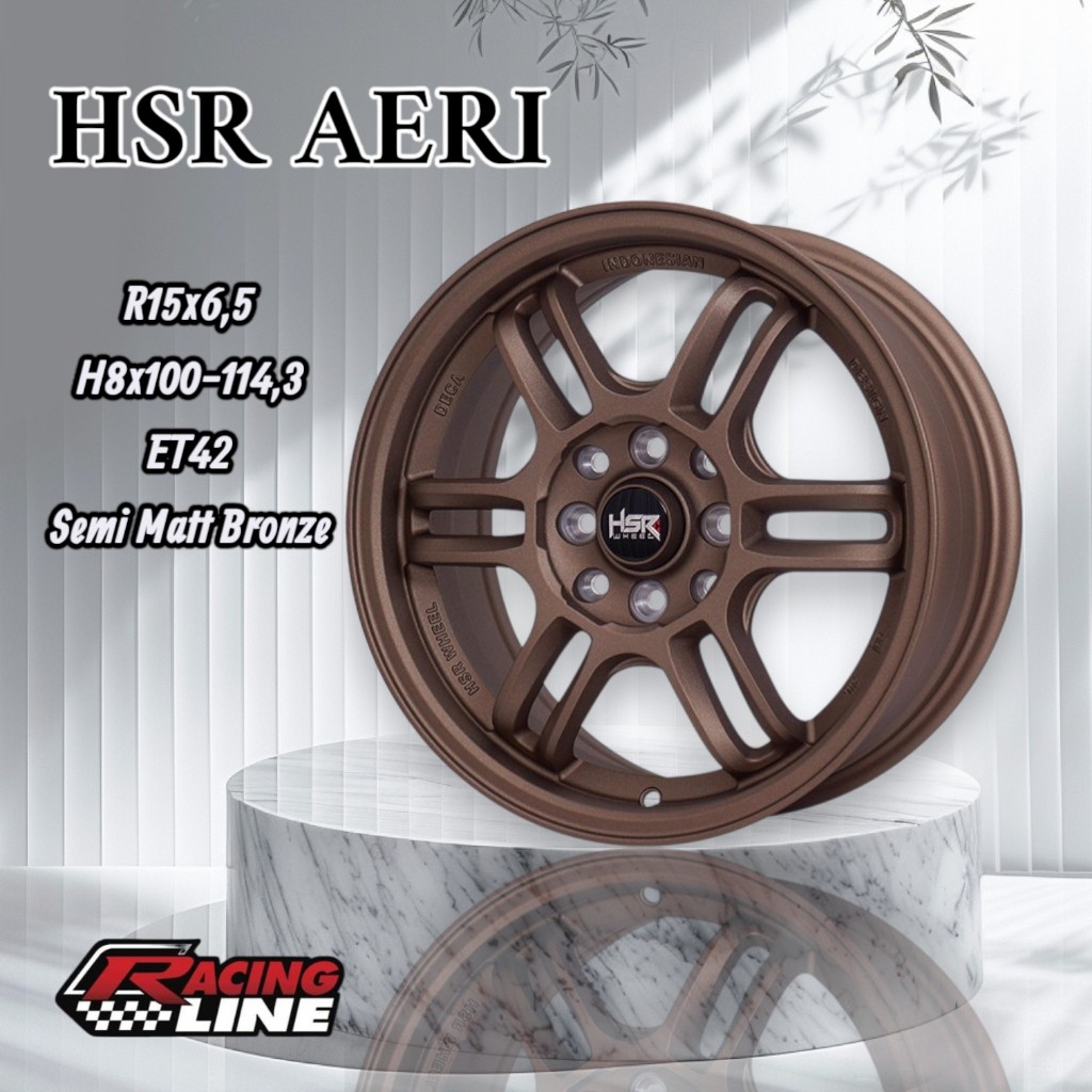 velg mobil racing ring 15 HSR AERI untuk mobilio vios avanza dll