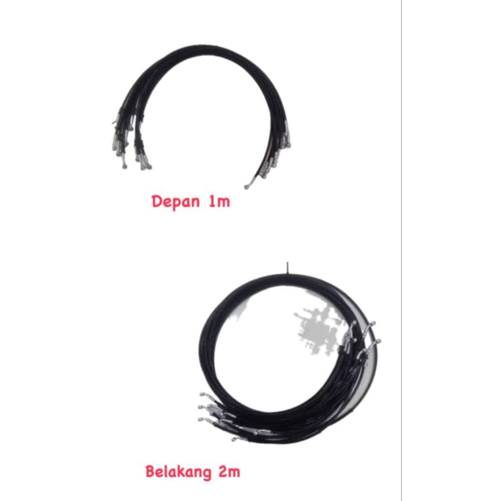 KABEL REM CAKRAM SEPEDA LISTRIK DEPAN 1M & BELAKANG 2M