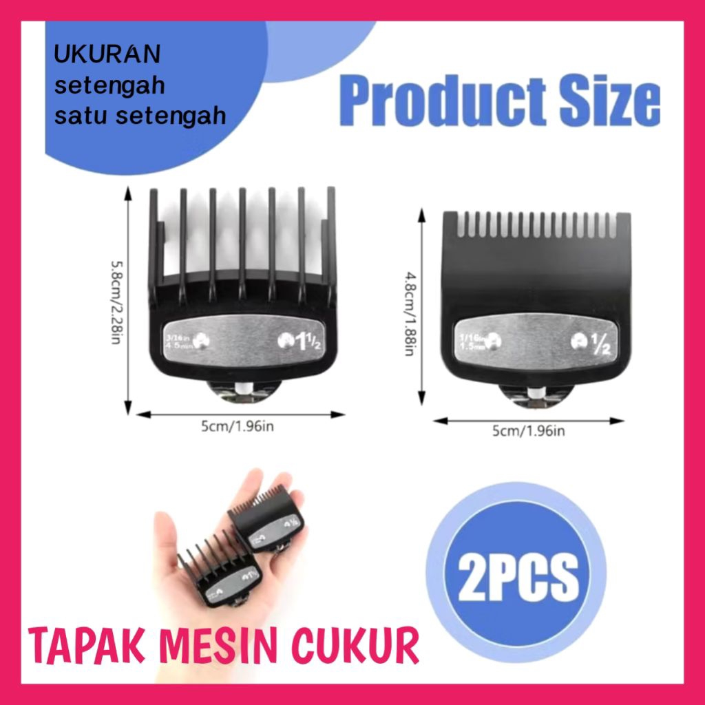 HARGA SEPASANG sepatu mesin cukur guard clipper 0,5&1,5 MT