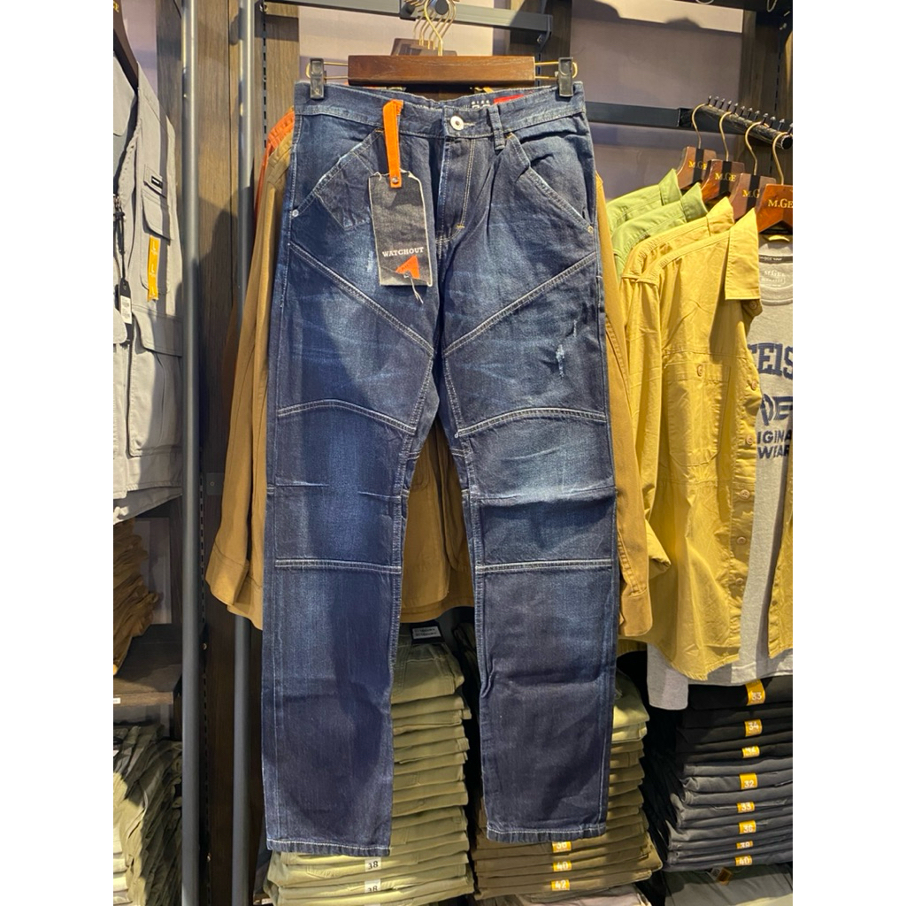 WATCHOUT Celana Jeans Pria celana Jeans Bikers Original Watchout