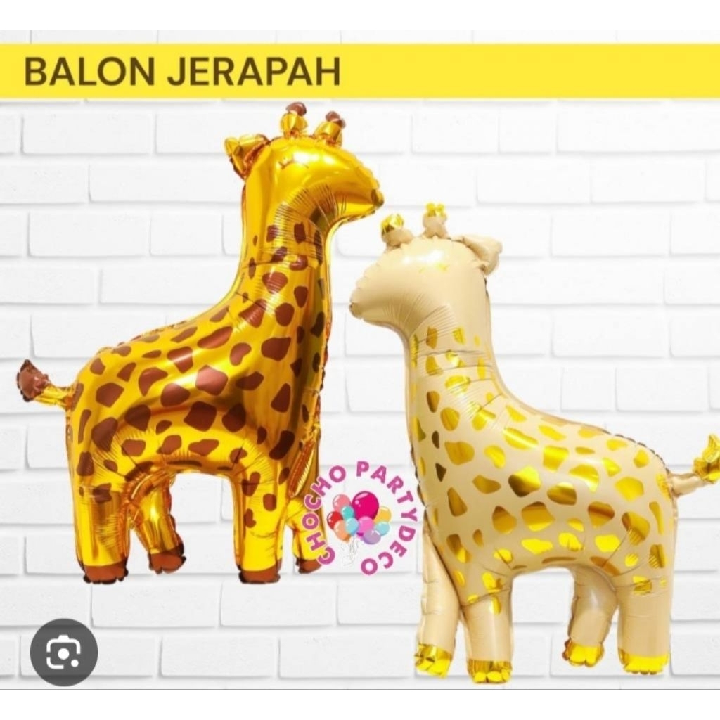 Balon Foil Karakter Jerapah Mini.