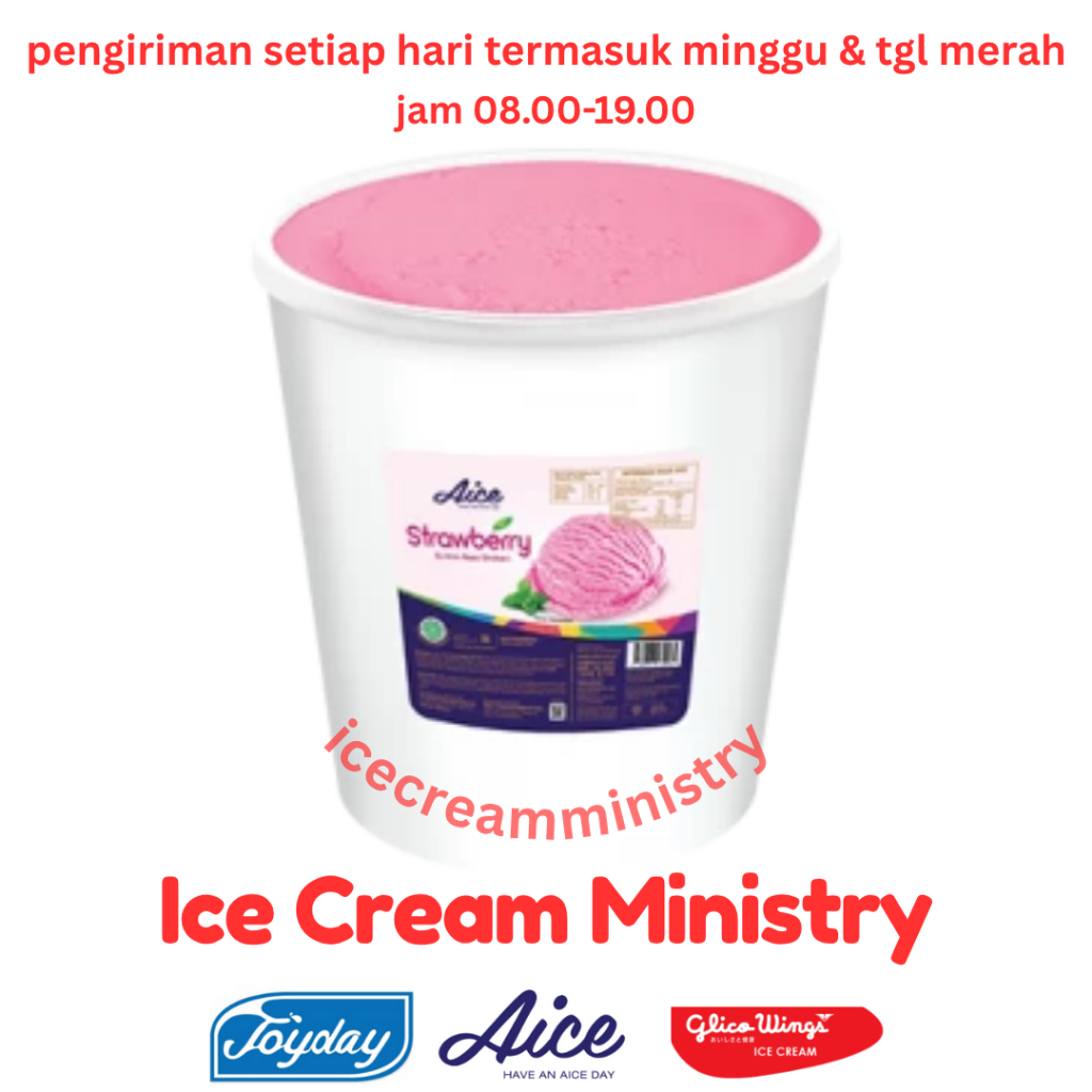 

Aice Strawberry Bucket / Emberan 8 liter