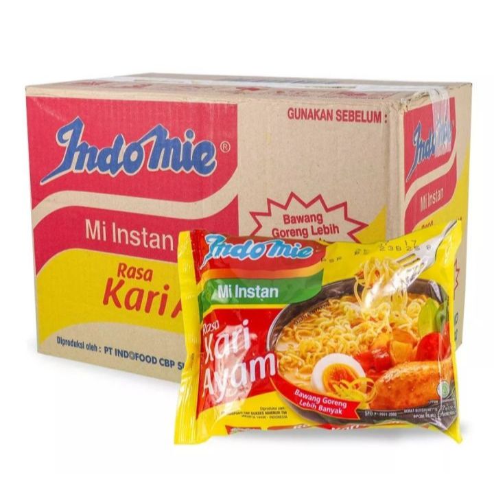

1 Dus isi 40pcs Mie Kuah Rasa Kari Ayam | INDOMIE