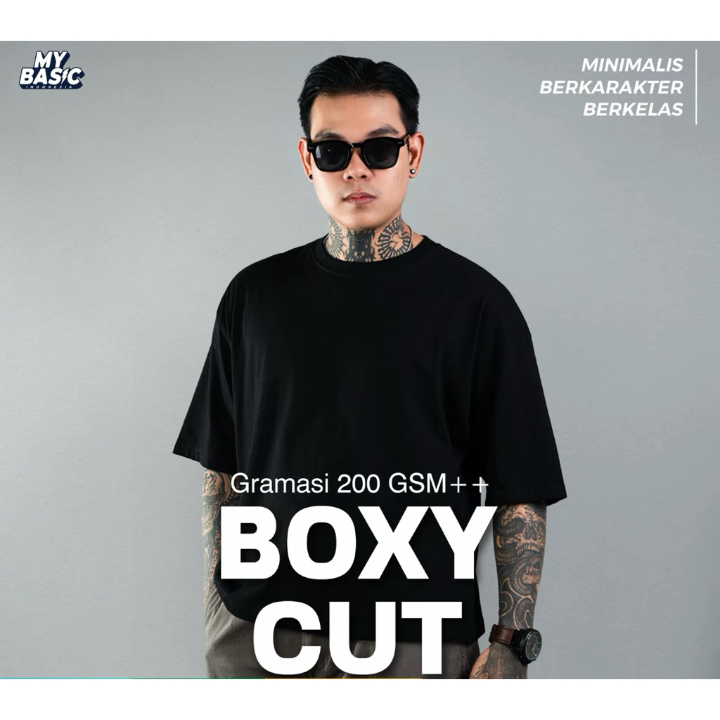 FATSAN BOXY POCKET FIT TEE BAJU KAOS DISTRO SAKU PRIA WANITA POLOS OVERSIZE COTTON COMBAD 20S BEIGE