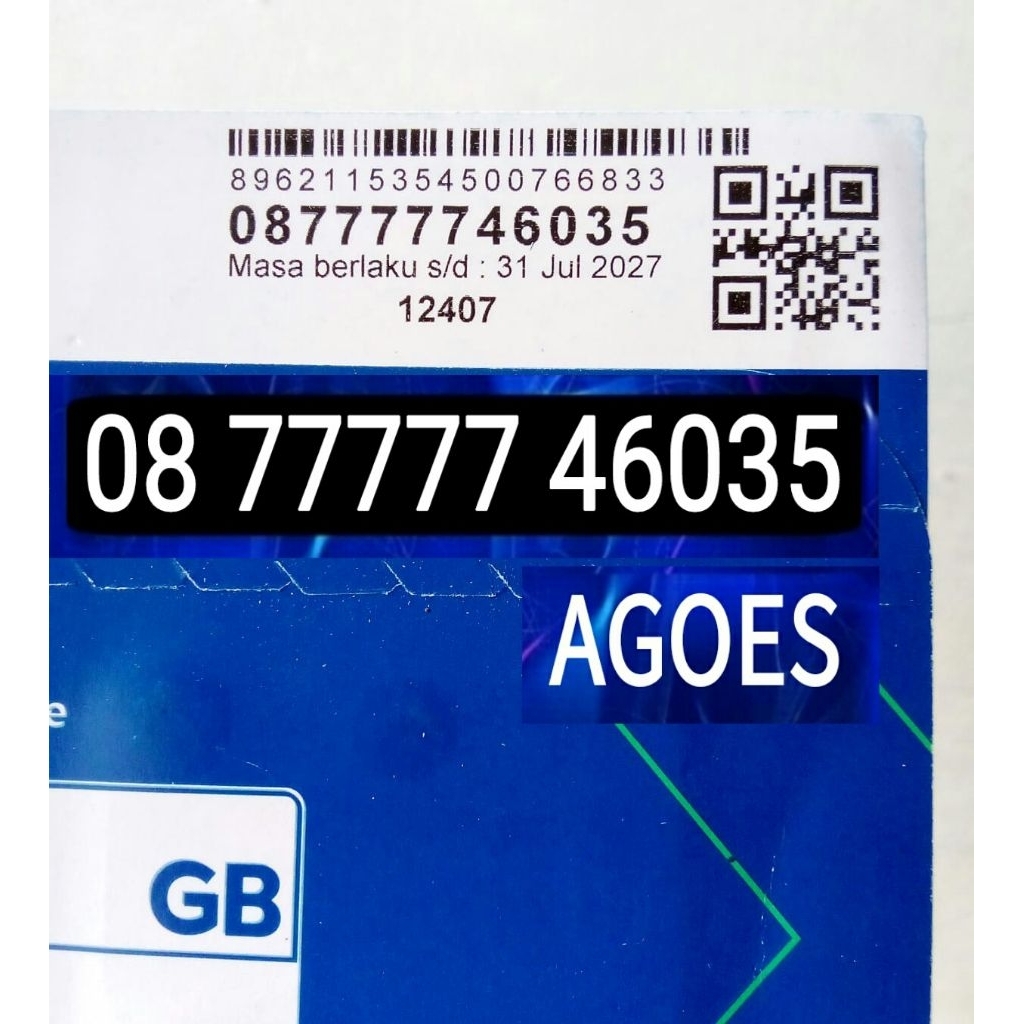 nomor cantik XL 77777 46035 AGOES