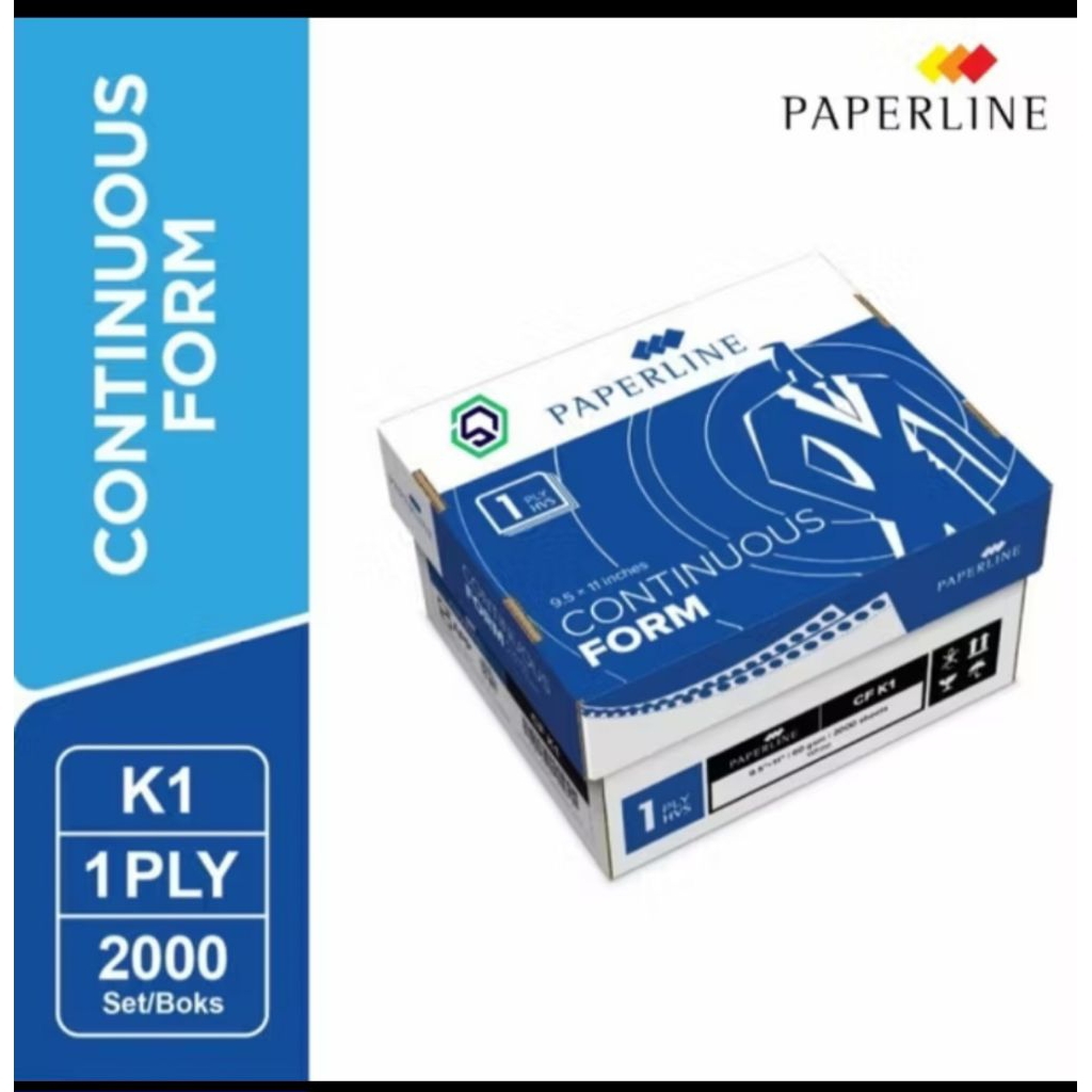 

Continuous Form Kertas Komputer Paperline 9.5×11 1ply Rangkap CK K1