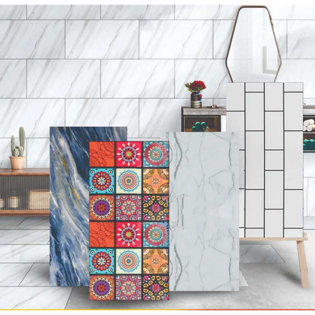 Wallpaper Stiker Dinding Vinyl Marble / Wallpaper Marble Glossy Vinil Stiker Lantai Dapur A14