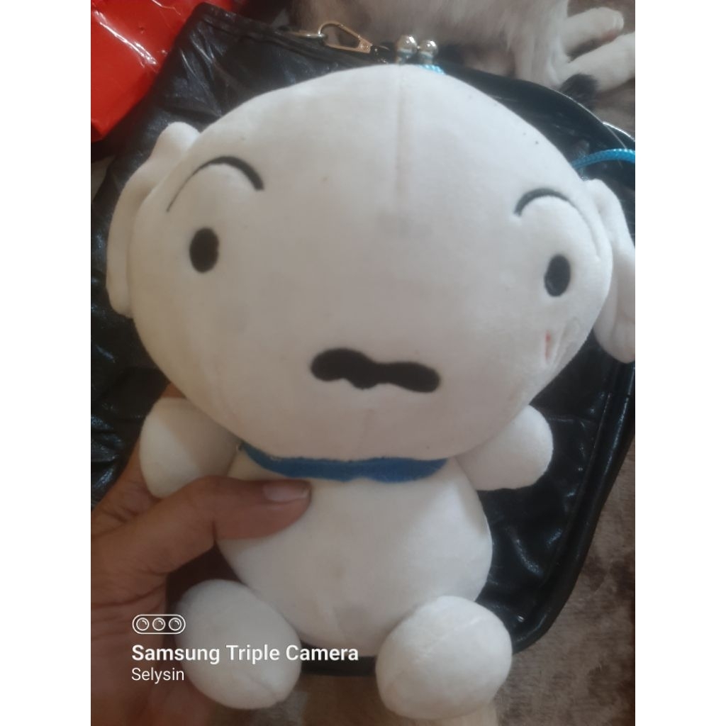 tas boneka shiro sinchan ori