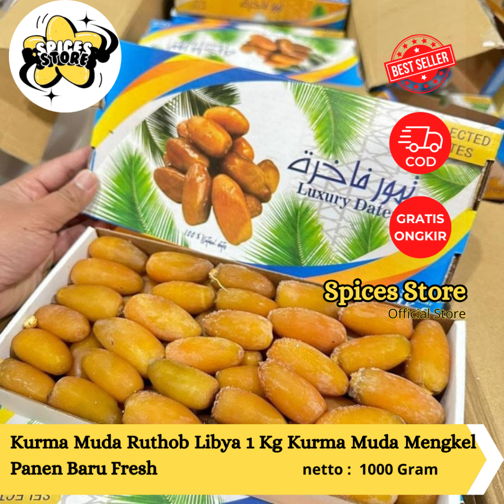 

Kurma Muda Ruthob Libya 1 Kg Kurma Muda Mengkel Panen Baru Fresh - Buah Kurma Murah - Spices Store