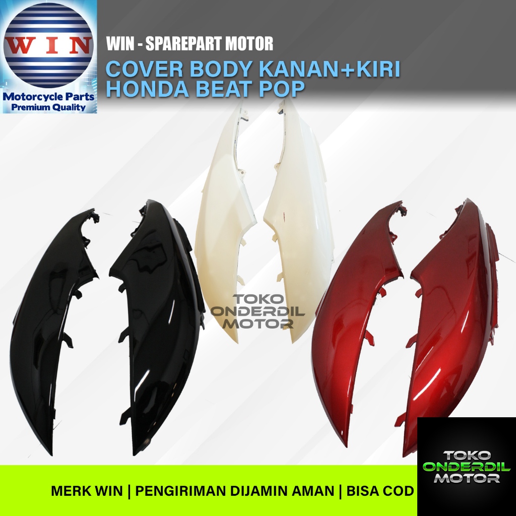 WIN COVER BODY HONDA BEAT POP COVER BODY HALUS BODY SAMPING BEAT POP MERK WIN