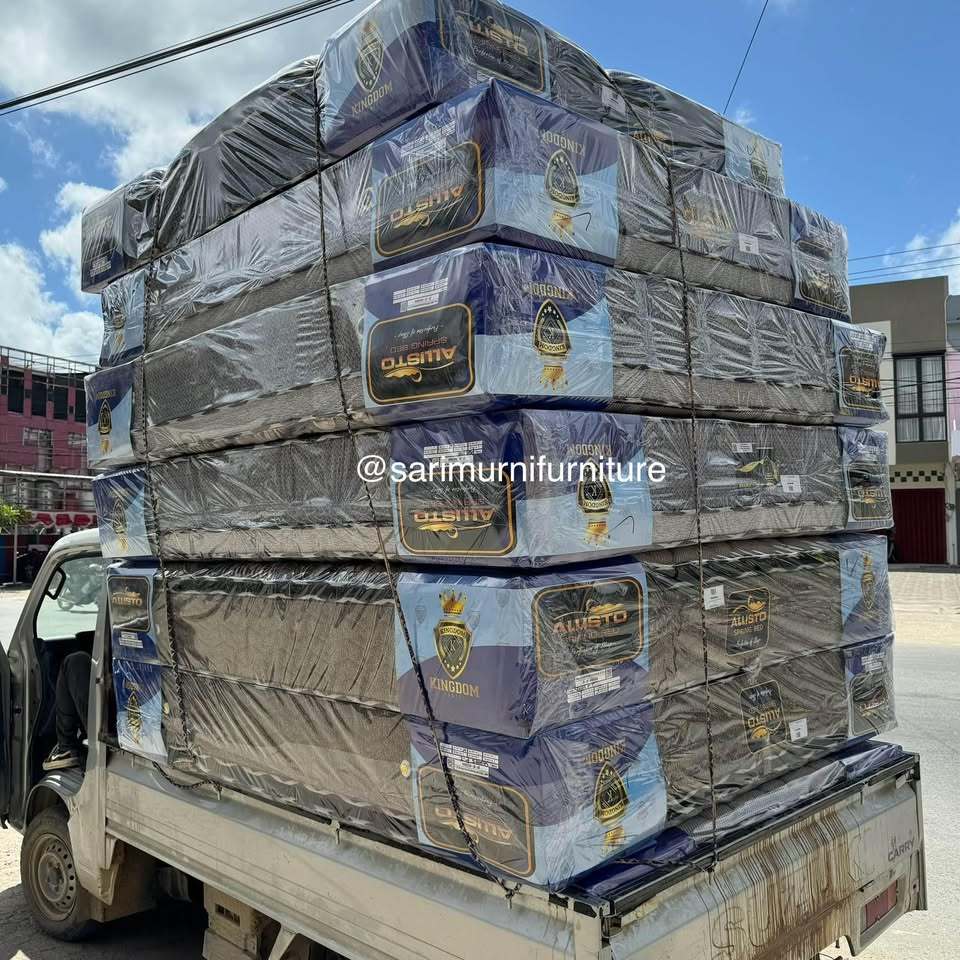 Matras Springbed Tebal Dobel Busa Kingdom Allisto No.1/No.2/No.3 Free Ongkir