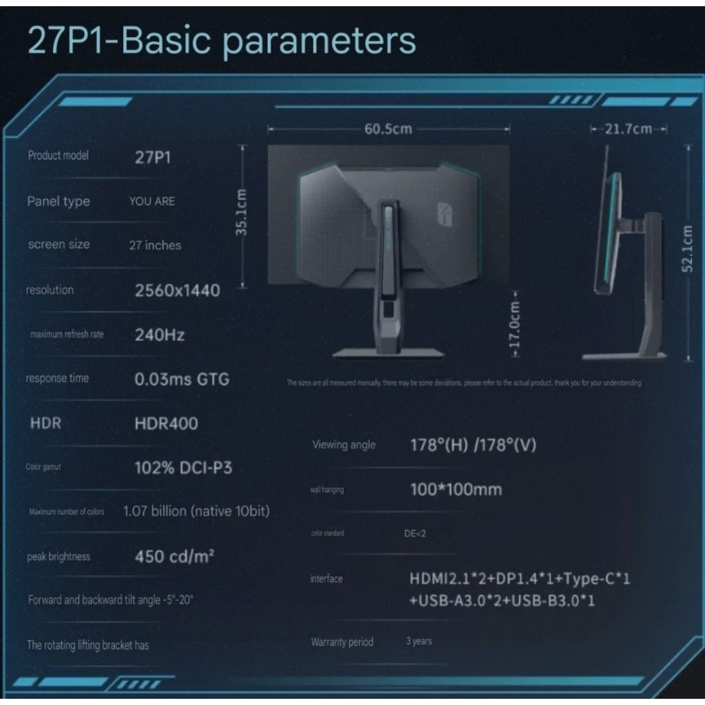 AMZFAST OLED 240hz 27in 2k monitor