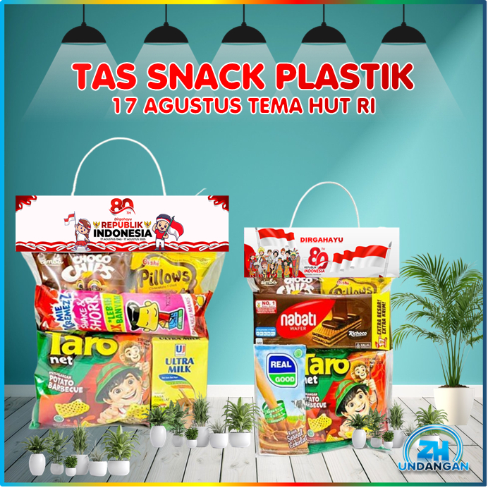 

Tas Snack Plastik Bingkisan 17 Agustus Tema HUT RI Hari kemerdekaan