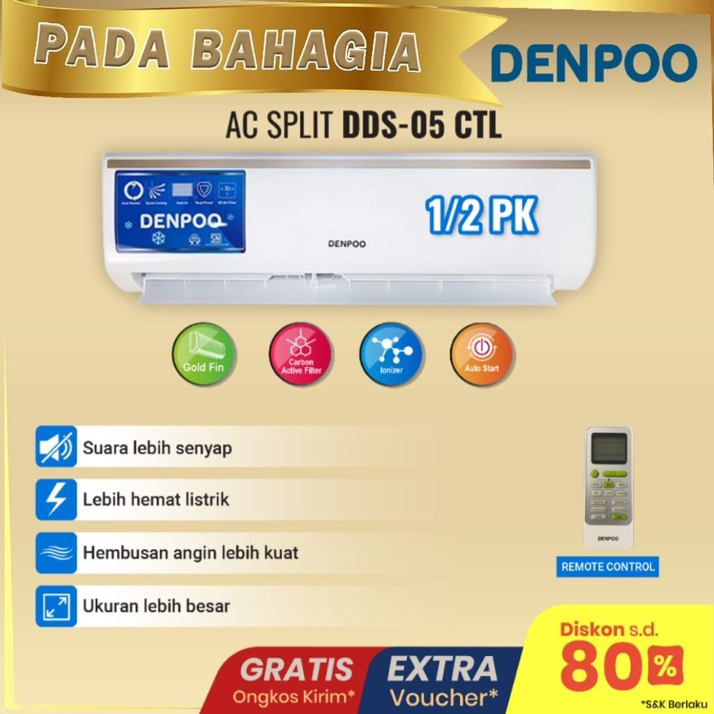 AC Split 1/2 PK DENPOO DDS 05 CTL
