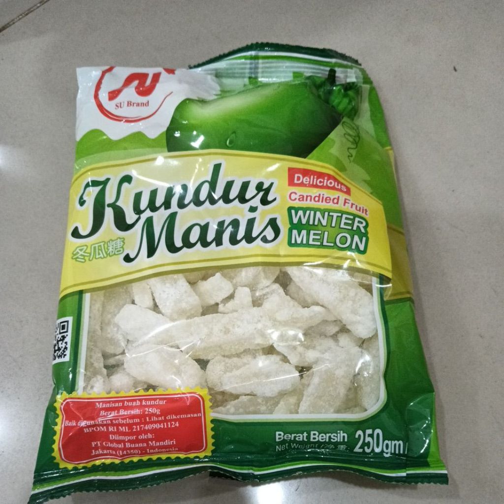 

250gram gula kundur, dong gua, winter melon, tangkue, manisan buah kundur kering, tang kue