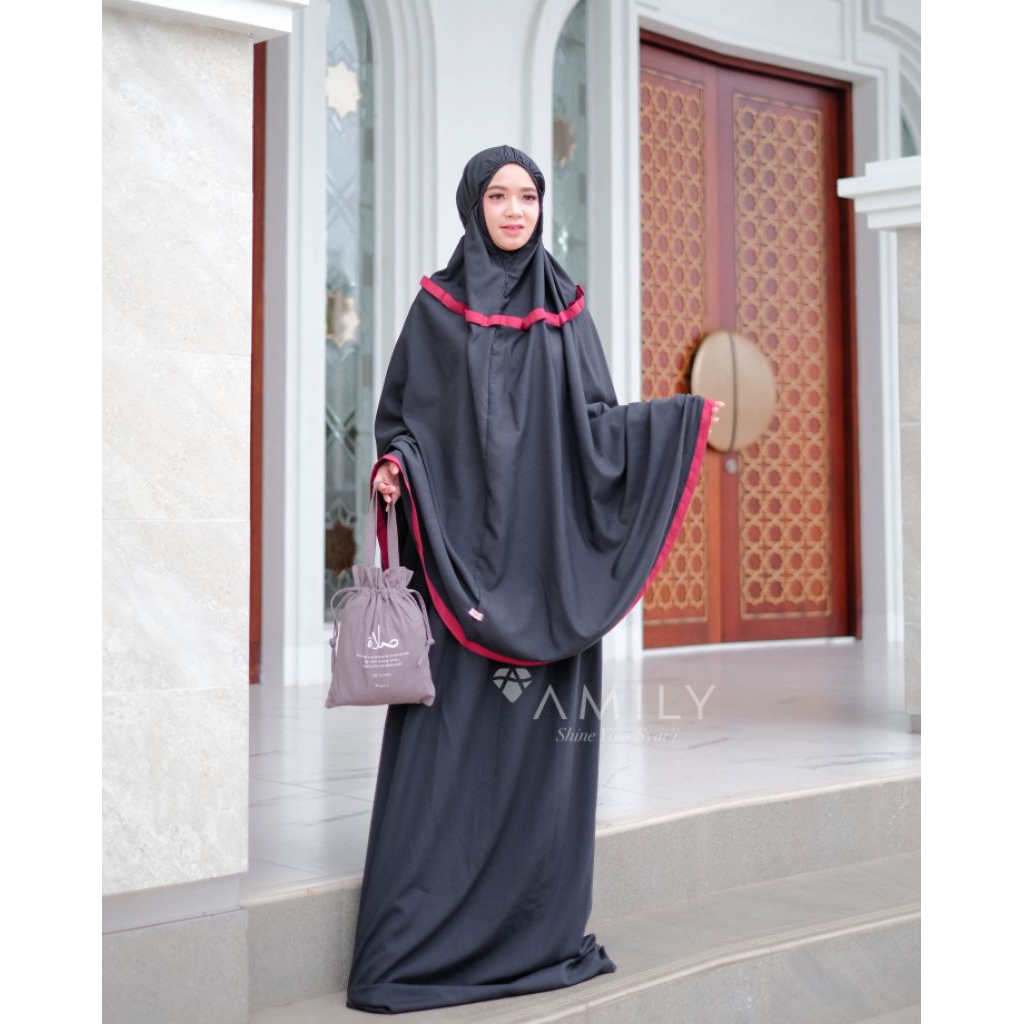 [Agen Resmi] Safar Pray Set by Amily Hijab Mukena Set Travelling