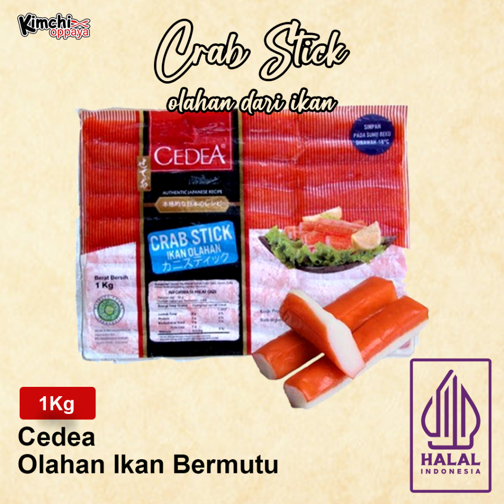 

Cedea Crab Stick 1Kg Frozeen Food CrabStick