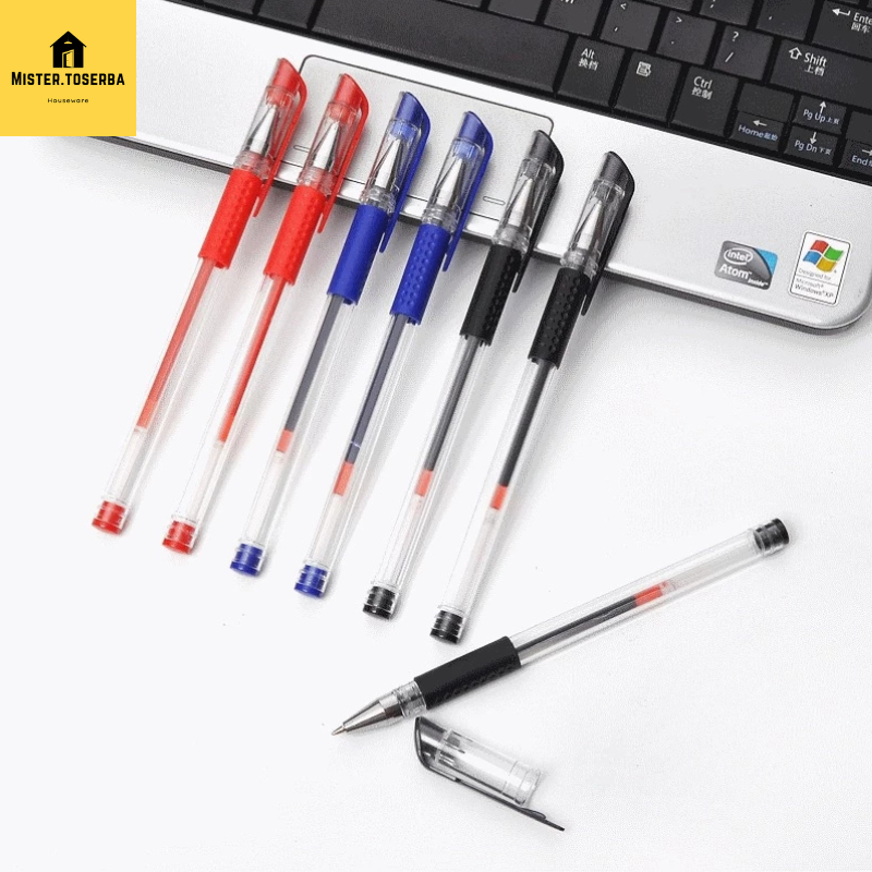 

Pulpen Gel 0.5mm Dengan Tinta Cair Pena Office Pena Kantor Pena Perlengkapan Sekolah Pena Cair Pen Gel 0.55m Varian Warna Biru Merah Hitam