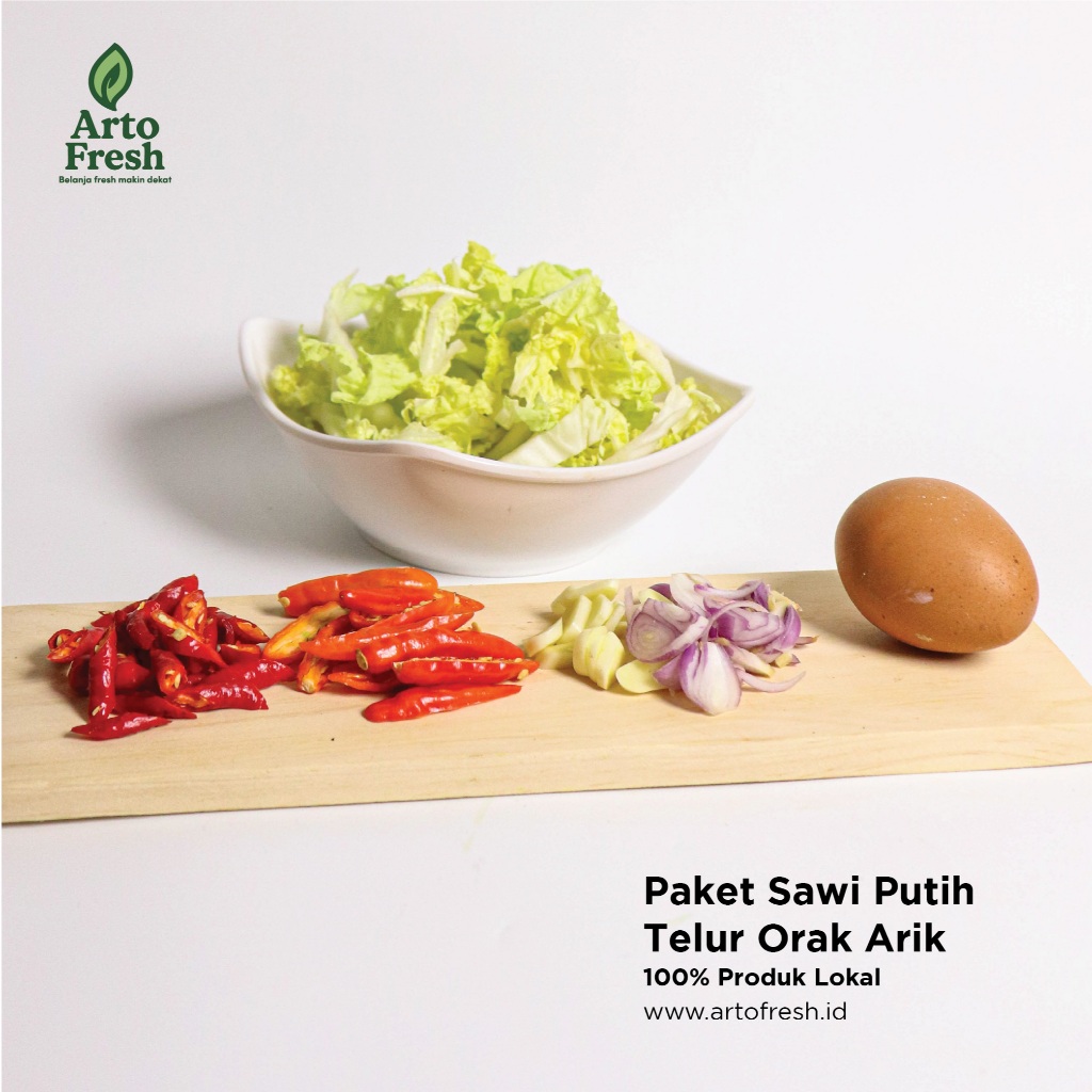 

Paket Sayur Sawi Telur Orak Arik, Artofresh
