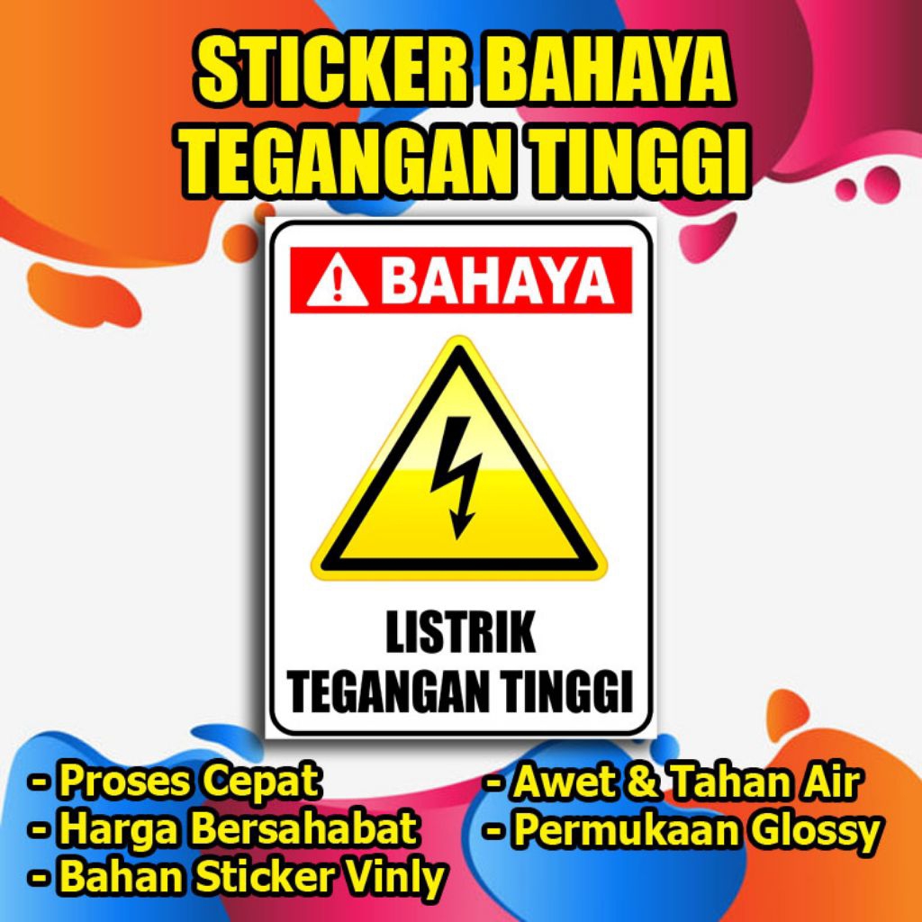 

Stiker bahaya tegangan tinggi