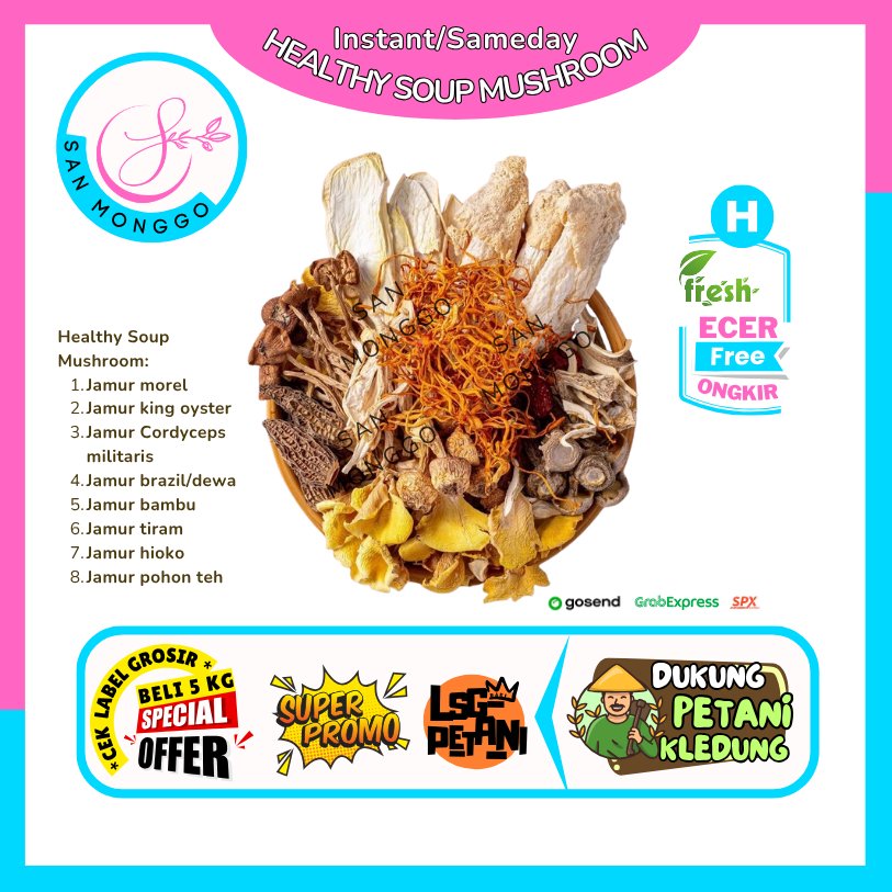 

Sanmonggoo >> Paket Sub Jamur A -- Hasil Bumi Sindoro Sumbing Ecer (H)