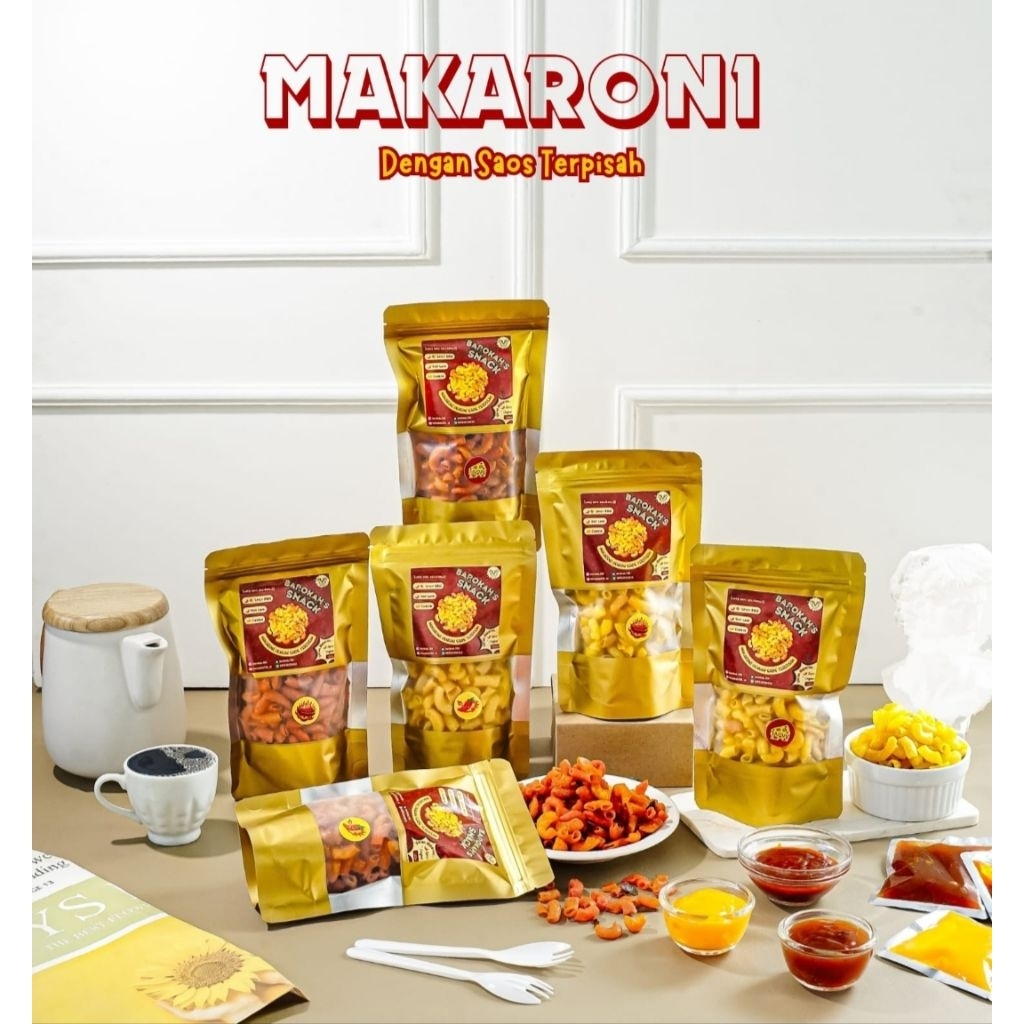 

makaroni siram saus keju bbq hot lava