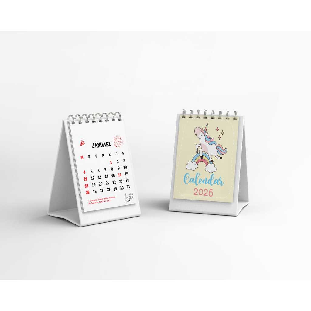 KALENDER 2026 DAN 2027 / KALENDER MEJA 2026 DAN 2027 / KALENDER MINI 2026 DAN 2027 / KALENDER TAHUN 