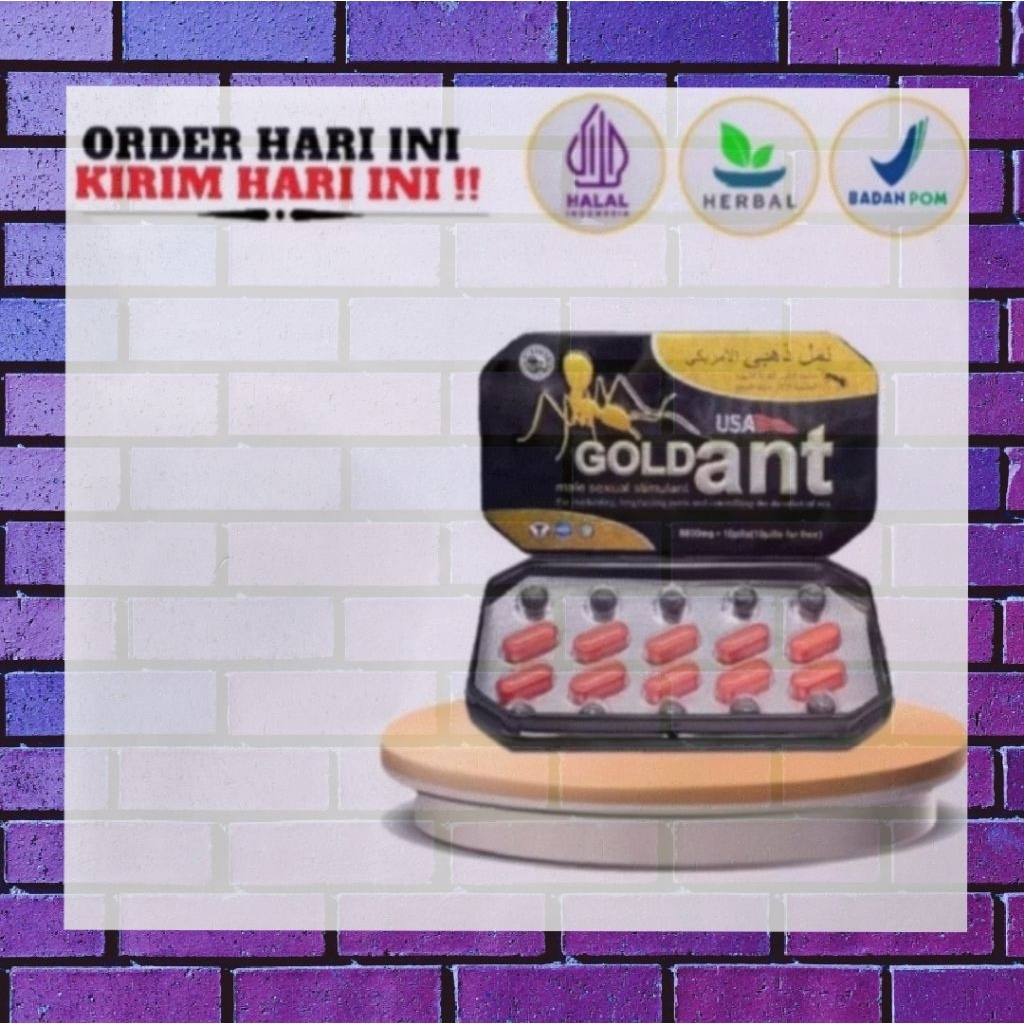 GOLD ANT USA ORIGINAL I KOTAK ISI 10 PL