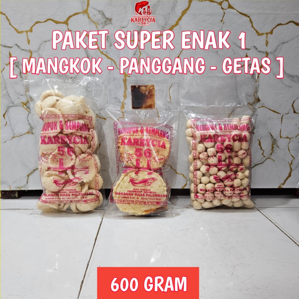 

Kerupuk Kemplang Ikan Tenggiri Paket Super Enak 1– Hemat & Fresh – Khas Palembang - 600 Gram