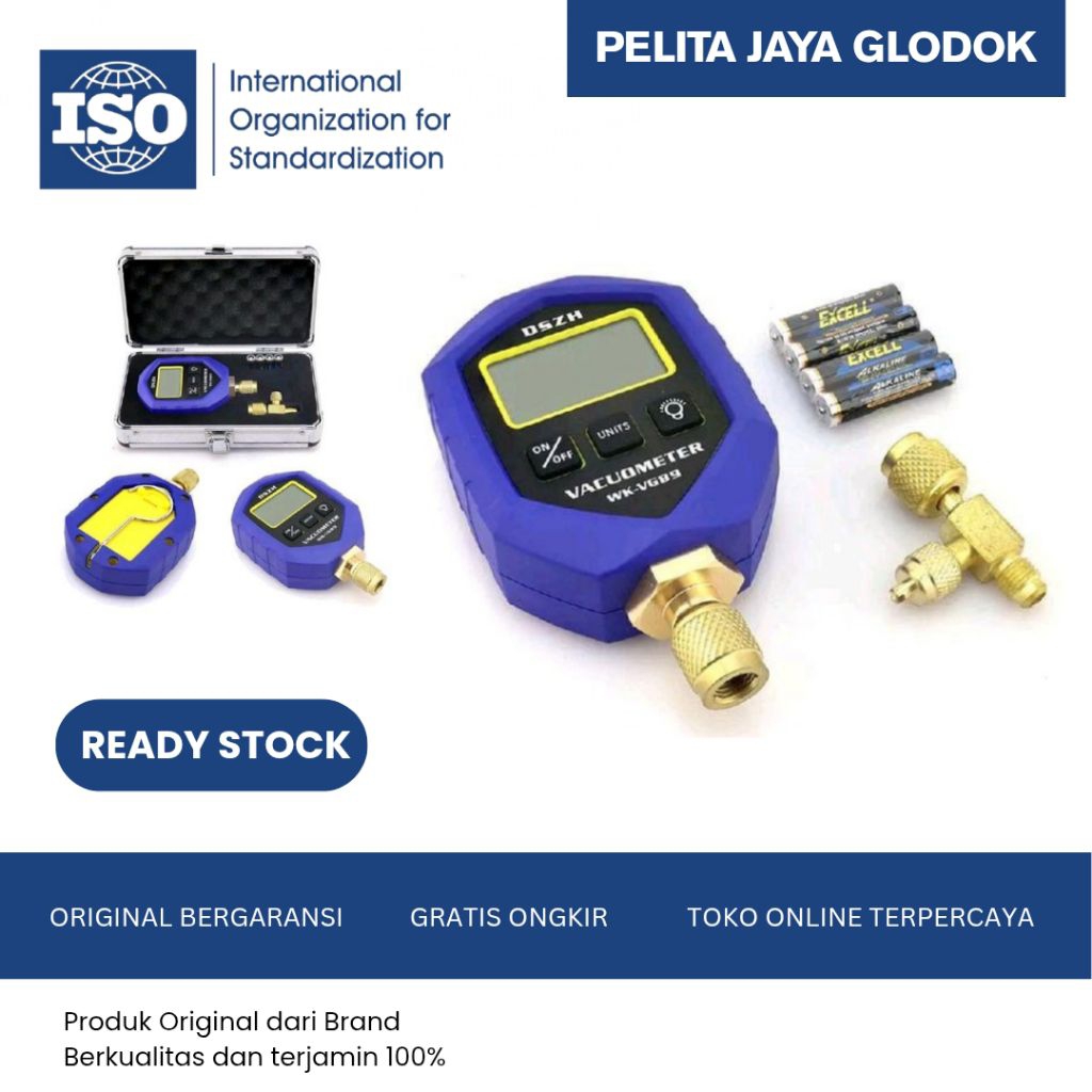WK-VG88 Digital Manifold Vacuum Pressure Gauges Testing AC