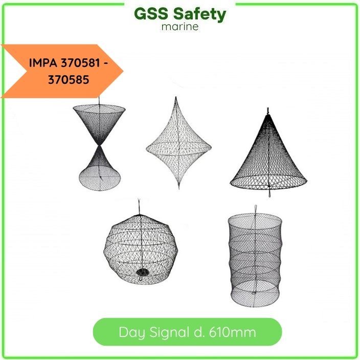 Day Signal Kapal Net Hitam d. 610mm Sinyal Jala Mesh IMPA 370581 - 370585