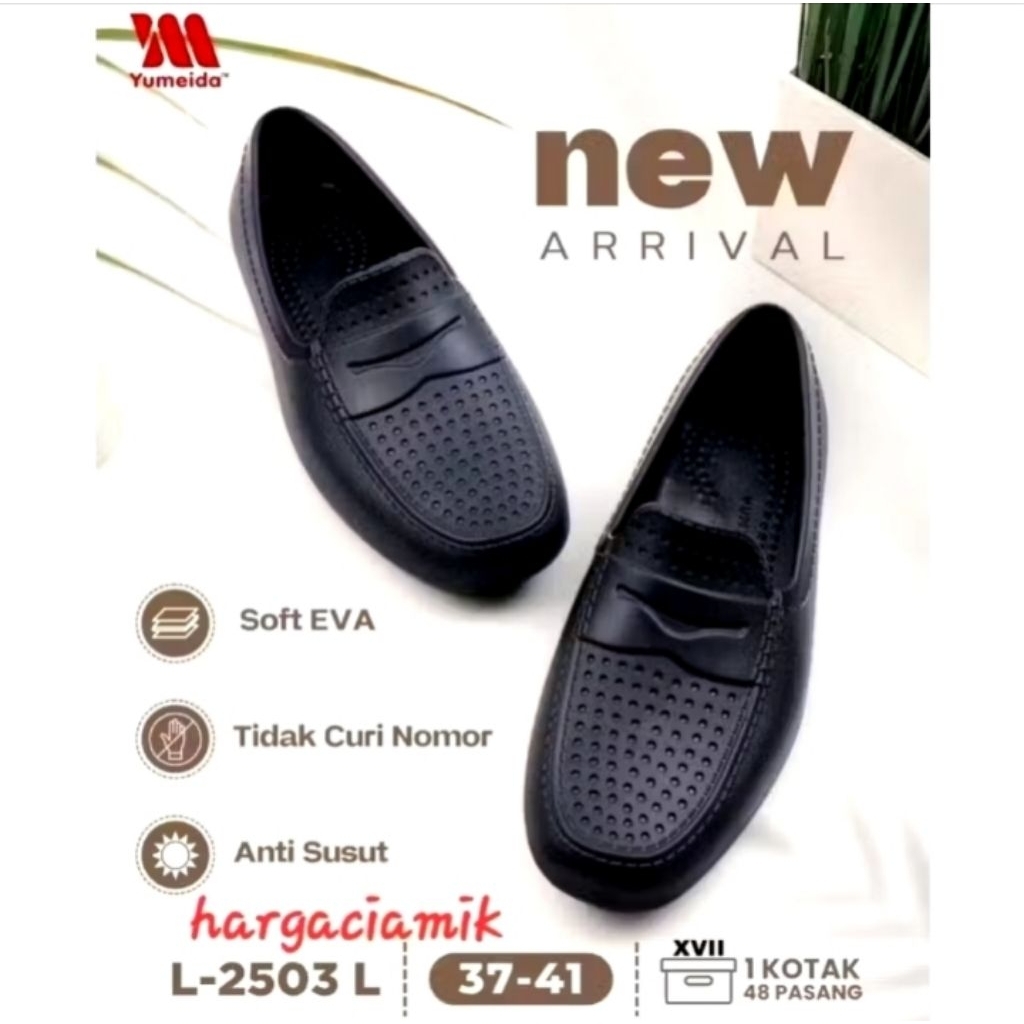 YUMEIDA 2503 L//sepatu kerja wanita/sepatu karet/sepatu karet yumeida