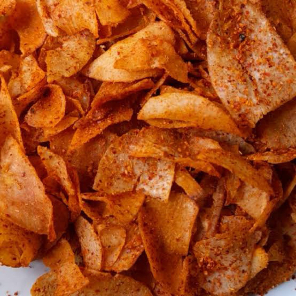 

KERIPIK SETAN SINGKONG PEDAS 500GRAM