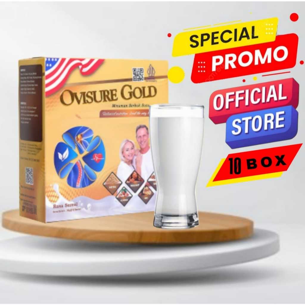 

10 BOX OVISURE GOLD ORIGINAL USA - SUSU UNTUK PENGOBATAN TULANG DAN SENDI TERBAIK ASLI